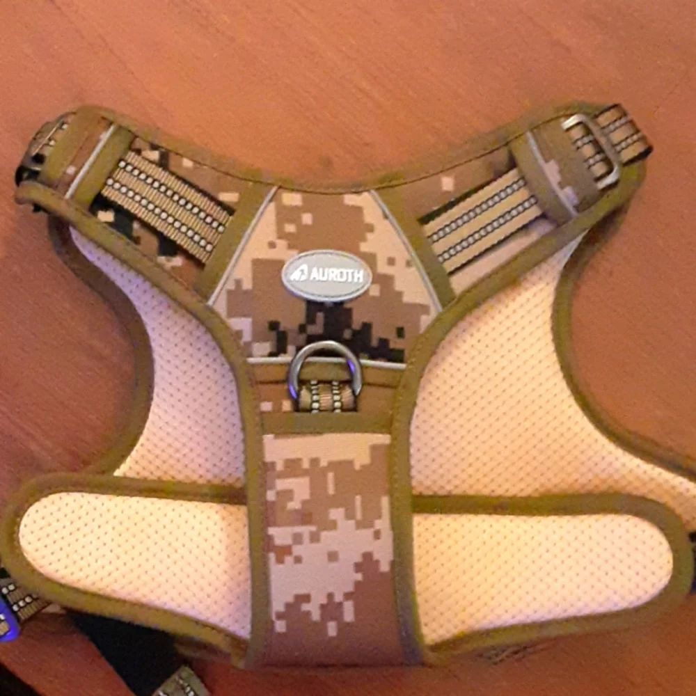 Auroth Tactical camouflage dog harness adjustable straps Large 24